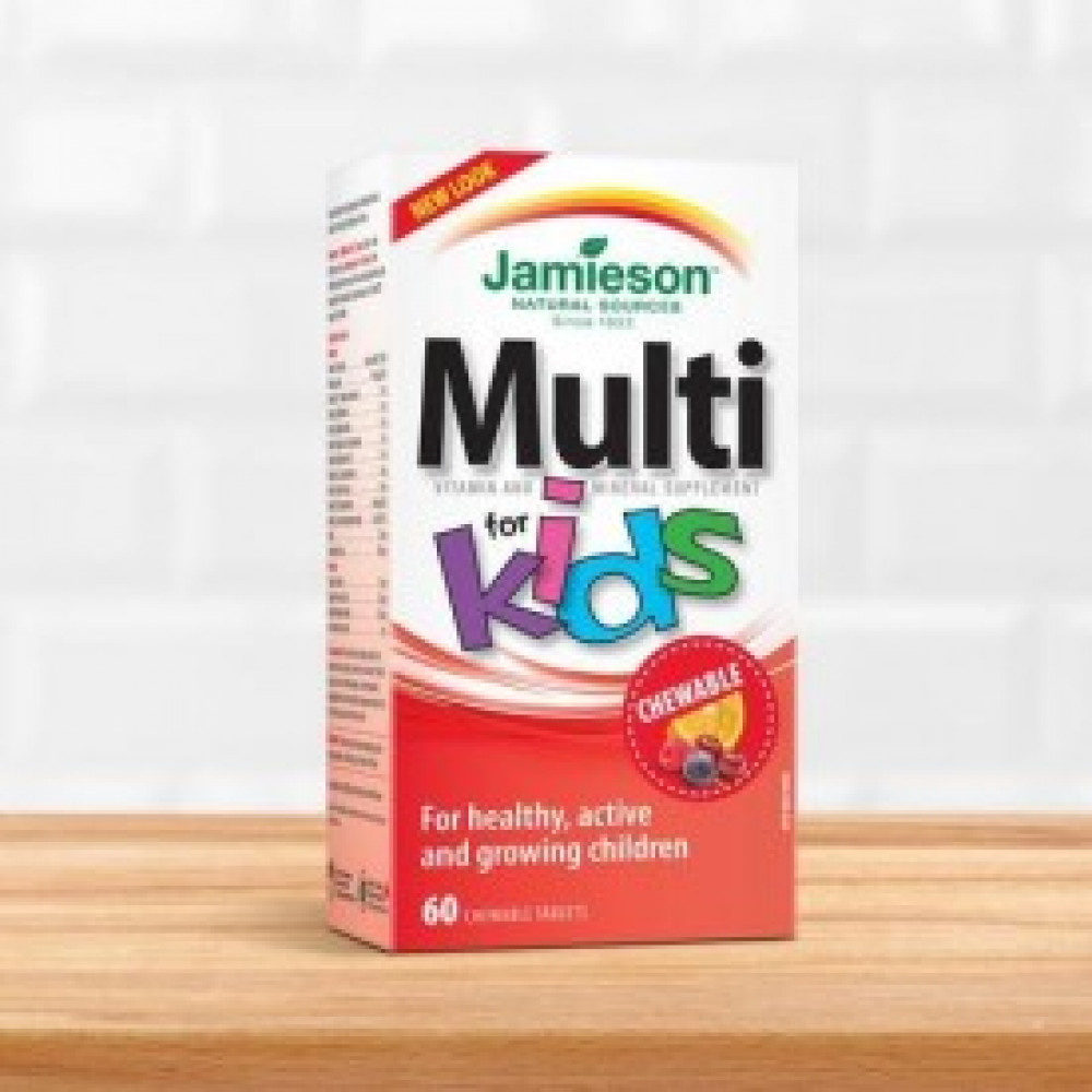 Jamieson Multi for Kids With Iron 60 Chewable Tablets